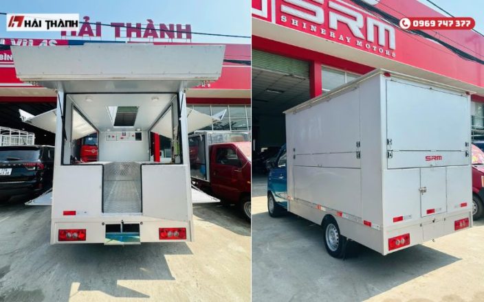 Thiết kế quầy hàng bên trong thùng xe tải SRM T30