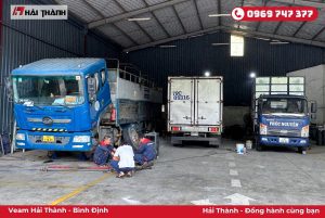 Xe tải Veam VT350 cũ sửa chữa tại Ô tô Hải Thành