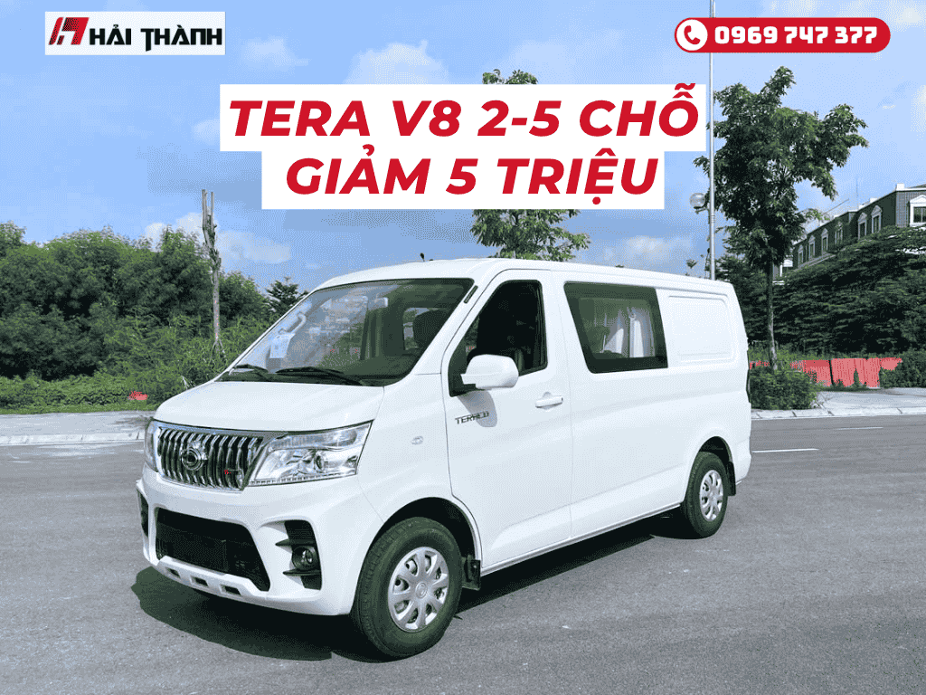 Tera V8 giảm 5.000.000 vnd - Liên hệ Hải Thành để được tư vấn và báo giá chi tiết