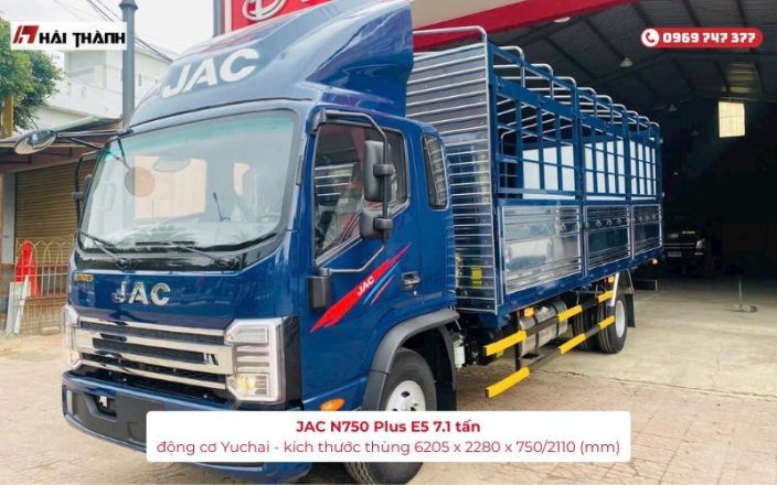 Mã xe JAC số loại JAC N750 Plus E5 có tải trọng 7.1 tấn