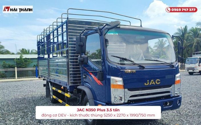 Xe tải JAC N350 Plus có tải 3.5 tấn