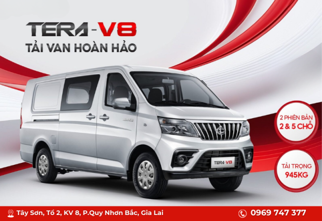 Xe tải nhẹ Tera V8 động cơ mạnh mẽ