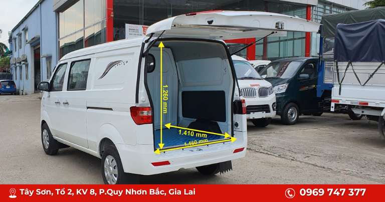 Kích thước nhỏ gọn, giúp xe di chuyển linh hoạt, dễ dàng vào phố