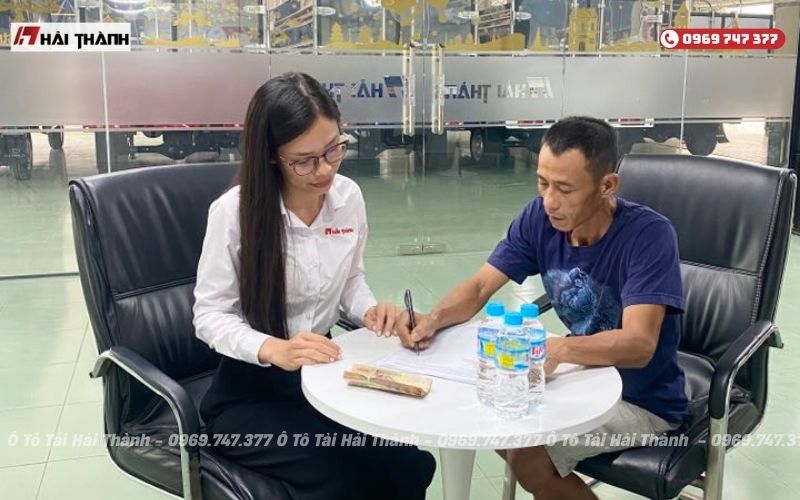 Ô Tô Tải Hải Thành hỗ trợ khách mua xe trả góp lãi suất thấp