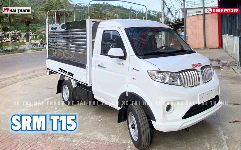 Mẫu SRM T15 (mới) thùng bạt có sẵn tại Ô Tô Hải Thành