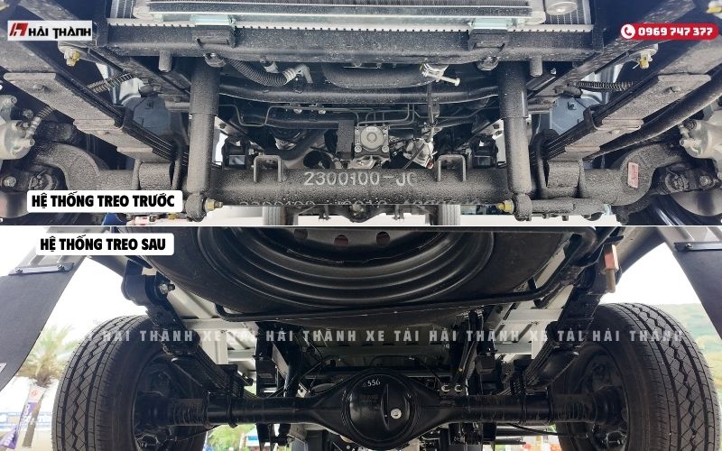 Hệ thống treo nhíp được sử dụng trên SRM T15 và SRM T35